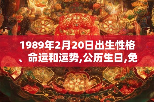 1989年2月20日出生性格、命运和运势,公历生日,免费算命