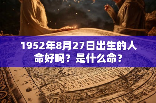 1952年8月27日出生的人命好吗?是什么命? 1952年8月27日出生的人命好吗?是什么命?