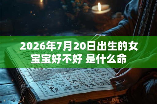 2026年7月20日出生的女宝宝好不好 是什么命