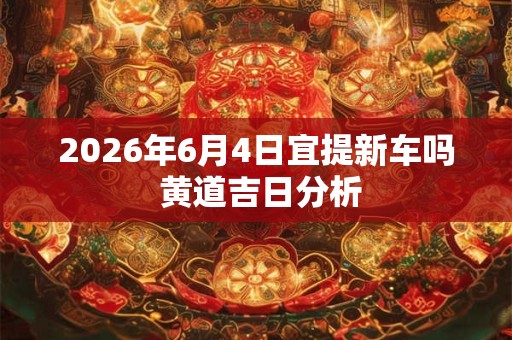 2026年6月4日宜提新车吗 黄道吉日分析
