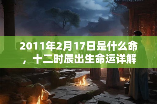 2011年2月17日是什么命,十二时辰出生命运详解 2011年2月17日是什么命,十二时辰出生命运详解