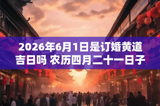 2026年6月1日是订婚黄道吉日吗 农历四月二十一日子好吗