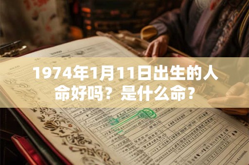 1974年1月11日出生的人命好吗?是什么命? 1974年1月11日出生的人命好吗?是什么命?
