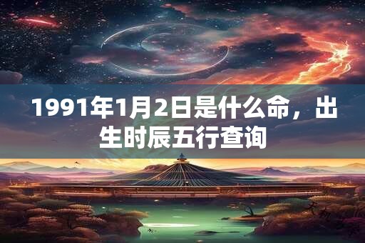 1991年1月2日是什么命，出生时辰五行查询