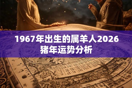 1967年出生的属羊人2026猪年运势分析