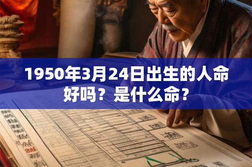 1950年3月24日出生的人命好吗?是什么命? 1950年3月24日出生的人命好吗?是什么命?