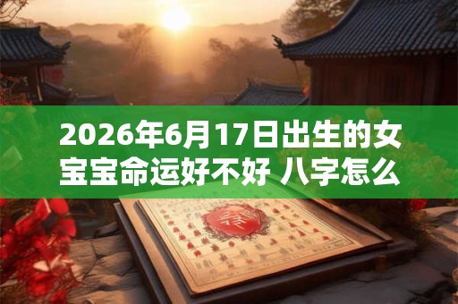 2026年6月17日出生的女宝宝命运好不好 八字怎么样