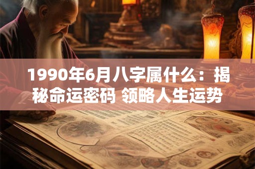 1990年6月八字属什么：揭秘命运密码 领略人生运势！