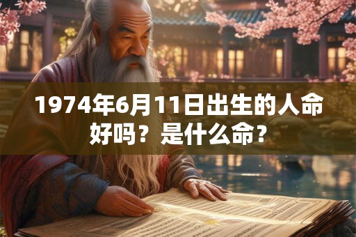 1974年6月11日出生的人命好吗?是什么命? 1974年6月11日出生的人命好吗?是什么命?