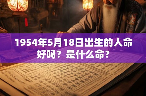 1954年5月18日出生的人命好吗?是什么命? 1954年5月18日出生的人命好吗?是什么命?