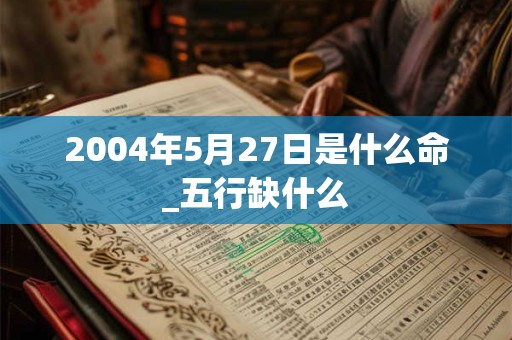 2004年5月27日是什么命_五行缺什么