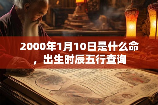 2000年1月10日是什么命，出生时辰五行查询