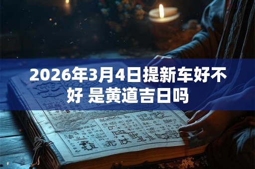 2026年3月4日提新车好不好 是黄道吉日吗