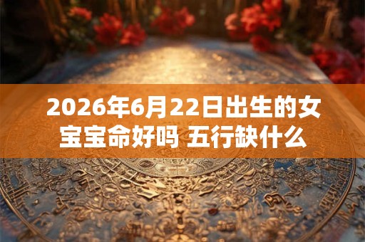 2026年6月22日出生的女宝宝命好吗 五行缺什么