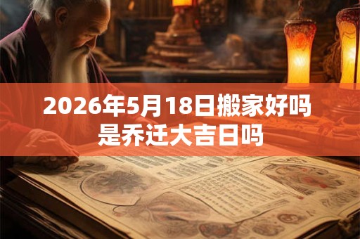 2026年5月18日搬家好吗 是乔迁大吉日吗