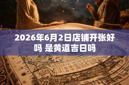 2026年6月2日店铺开张好吗 是黄道吉日吗 2026年6月2日店铺开张好吗 是黄道吉日吗