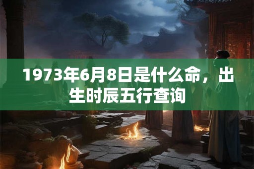 1973年6月8日是什么命，出生时辰五行查询