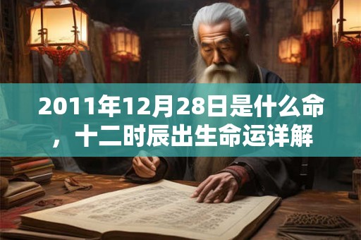 2011年12月28日是什么命，十二时辰出生命运详解