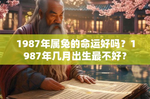 1987年属兔的命运好吗？1987年几月出生最不好？
