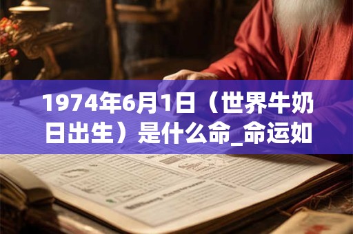 1974年6月1日(世界牛奶日出生)是什么命_命运如何 1974年6月1日(世界牛奶日出生)是什么命_命运如何