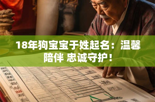 18年狗宝宝于姓起名：温馨陪伴 忠诚守护！