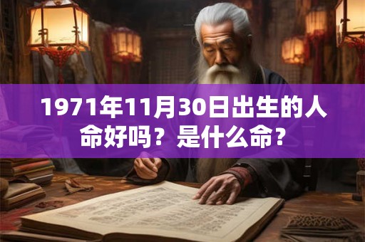 1971年11月30日出生的人命好吗？是什么命？