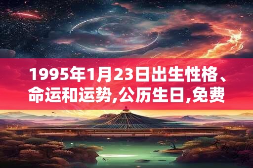 1995年1月23日出生性格、命运和运势,公历生日,免费算命