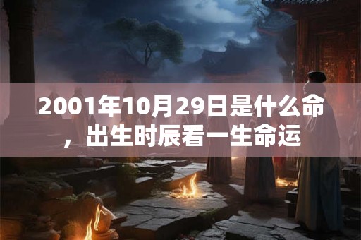 2001年10月29日是什么命，出生时辰看一生命运