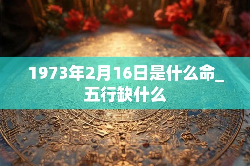 1973年2月16日是什么命_五行缺什么
