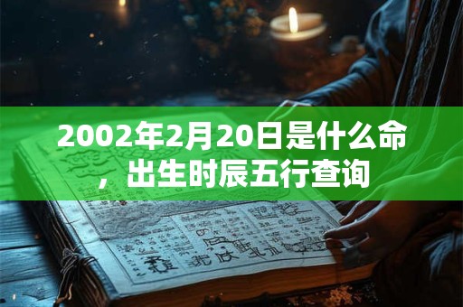 2002年2月20日是什么命,出生时辰五行查询 2002年2月20日是什么命,出生时辰五行查询