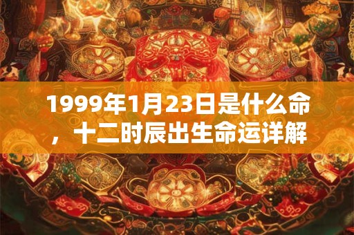 1999年1月23日是什么命,十二时辰出生命运详解 1999年1月23日是什么命,十二时辰出生命运详解