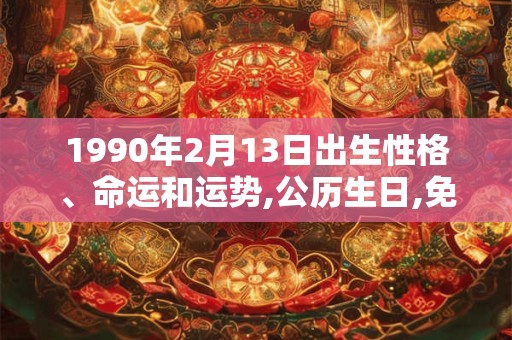 1990年2月13日出生性格、命运和运势,公历生日,免费算命
