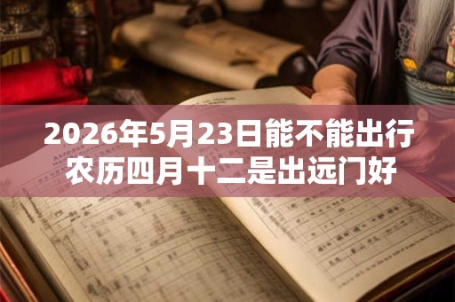 2026年5月23日能不能出行 农历四月十二是出远门好日子吗
