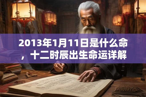 2013年1月11日是什么命,十二时辰出生命运详解 2013年1月11日是什么命,十二时辰出生命运详解