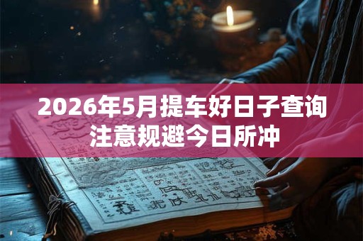 2026年5月提车好日子查询 注意规避今日所冲