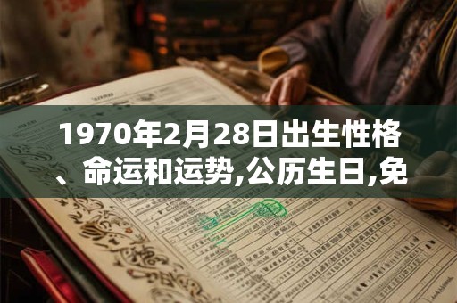1970年2月28日出生性格、命运和运势,公历生日,免费算命 1970年2月28日出生性格、命运和运势,公历生日,免费算命