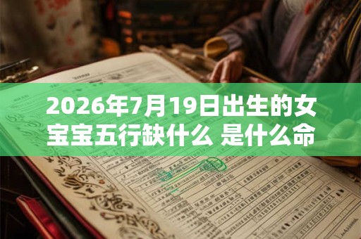 2026年7月19日出生的女宝宝五行缺什么 是什么命 2026年7月19日出生的女宝宝五行缺什么 是什么命