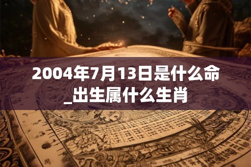 2004年7月13日是什么命_出生属什么生肖 2004年7月13日是什么命_出生属什么生肖