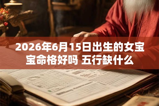 2026年6月15日出生的女宝宝命格好吗 五行缺什么