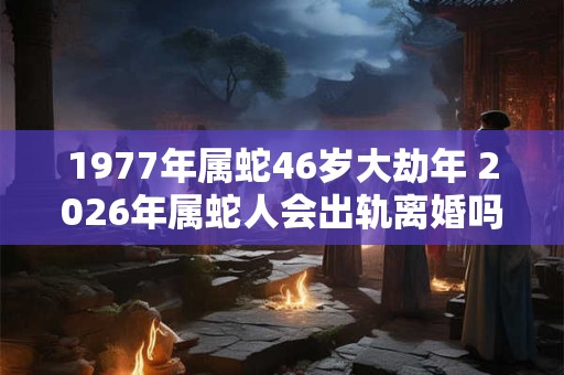 1977年属蛇46岁大劫年 2026年属蛇人会出轨离婚吗