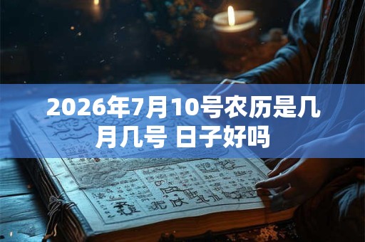 2026年7月10号农历是几月几号 日子好吗