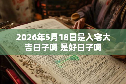 2026年5月18日是入宅大吉日子吗 是好日子吗
