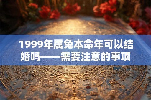 1999年属兔本命年可以结婚吗——需要注意的事项