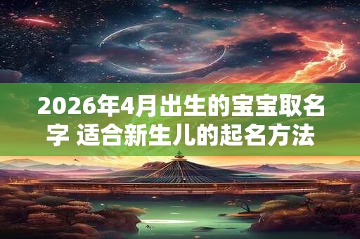 2026年4月出生的宝宝取名字 适合新生儿的起名方法