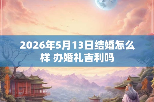 2026年5月13日结婚怎么样 办婚礼吉利吗 2026年5月13日结婚怎么样 办婚礼吉利吗