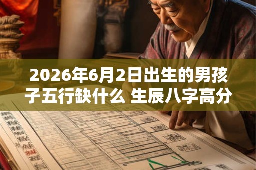 2026年6月2日出生的男孩子五行缺什么 生辰八字高分取名
