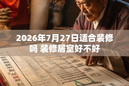 2026年7月27日适合装修吗 装修居室好不好