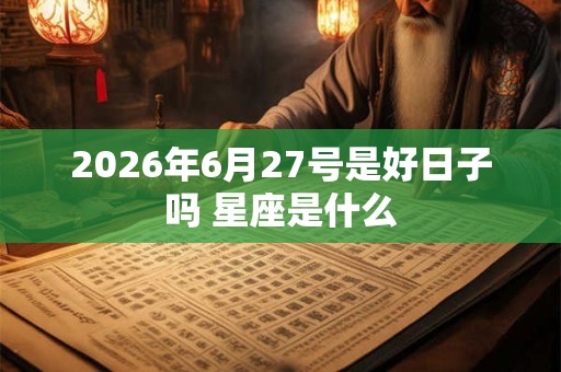 2026年6月27号是好日子吗 星座是什么