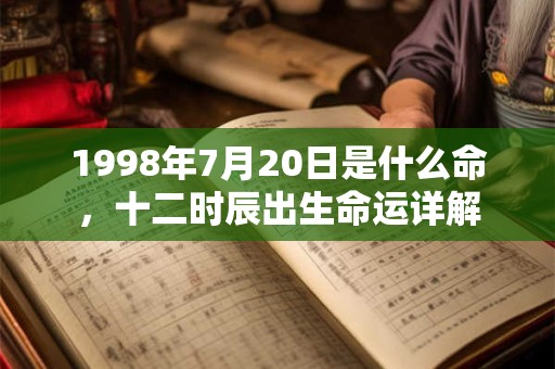 1998年7月20日是什么命,十二时辰出生命运详解 1998年7月20日是什么命,十二时辰出生命运详解