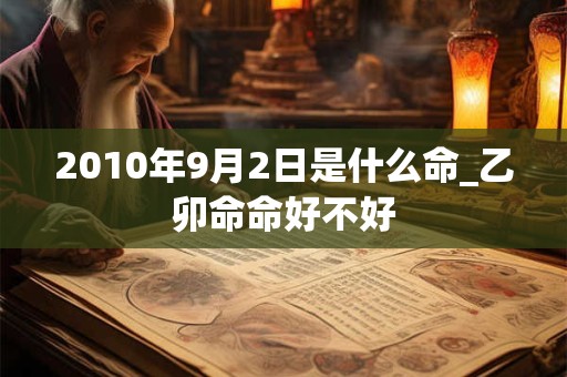 2010年9月2日是什么命_乙卯命命好不好 2010年9月2日是什么命_乙卯命命好不好